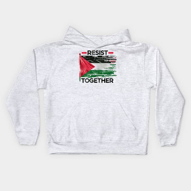 Resist Together Kids Hoodie by MZeeDesigns